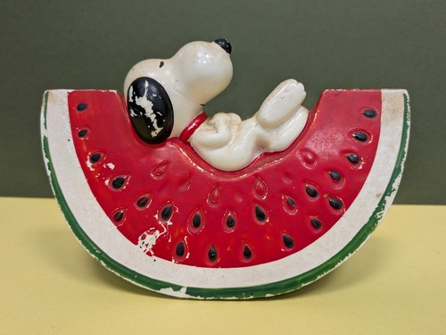 Snoopy watermelon piggy bank - snoopy,