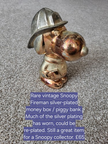 Rare vintage snoopy fireman - rare,