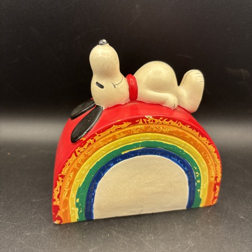 Snoopy rainbow money box piggy - snoopy,